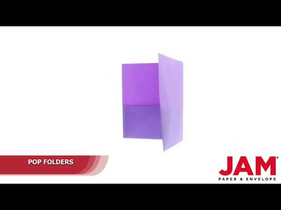 Purple 9 x 12 Plastic Pop Folders