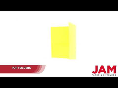Yellow 9 x 12 Plastic Pop Folders