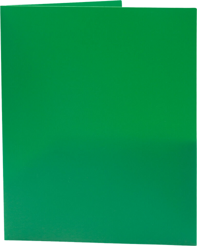 Green 9 x 12 Plastic Pop Folders