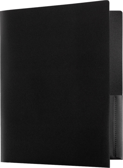 Assorted Business 9 1/2 x 11 5/8 Plastic Pop Folders - 6 Pack
