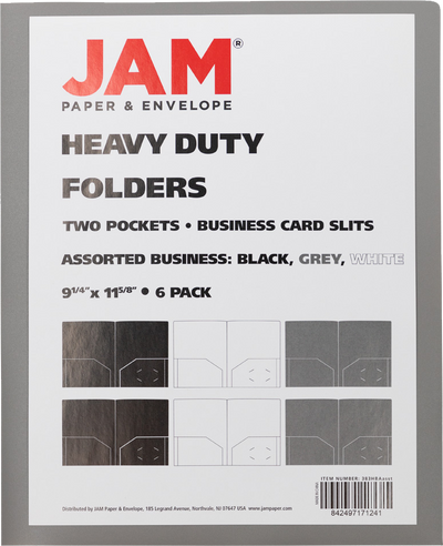 Assorted Business 9 x 12 Plastic Heavy Duty Folders