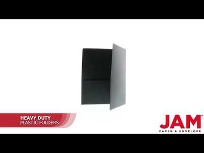 Black 9 x 12 Plastic Heavy Duty Folders