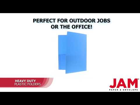 Blue 9 x 12 Plastic Heavy Duty Folders