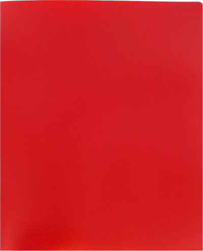 Red 9 x 12 Plastic Heavy Duty Folders