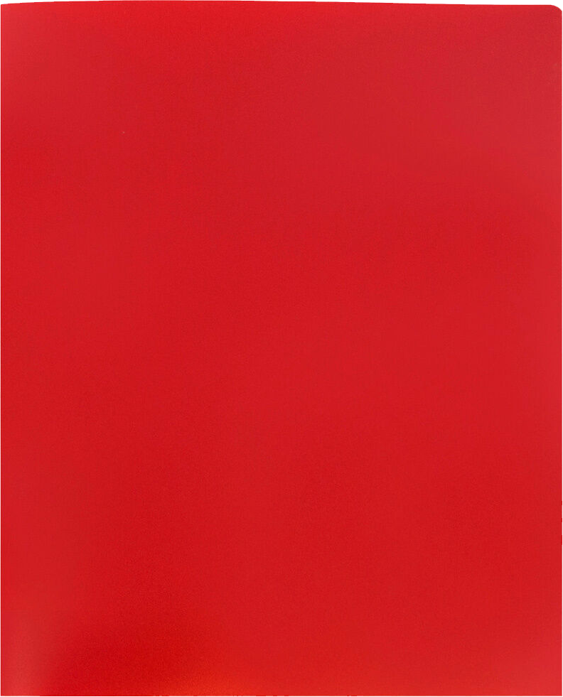 Red 9 x 12 Plastic Heavy Duty Folders