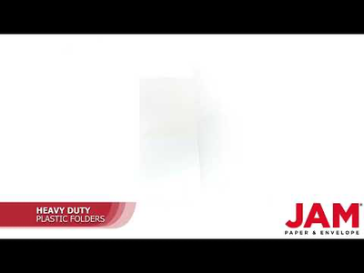 White 9 x 12 Plastic Heavy Duty Folders