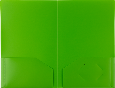 Assorted Fashion 9 1/2 x 14 1/2 Legal Plastic Heavy Duty Folders - 6 Pack