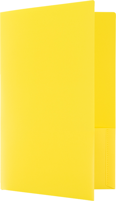 Assorted Fashion 9 1/2 x 14 1/2 Legal Plastic Heavy Duty Folders - 6 Pack