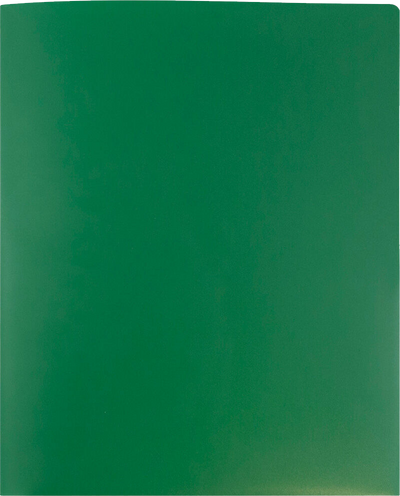 Green 9 x 12 Plastic Heavy Duty Folders