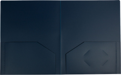 Navy Blue 9 x 12 Plastic Heavy Duty Folders