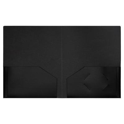 Assorted Business 9 x 12 Plastic Heavy Duty Folders - 6 Pack