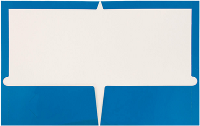 Glossy Blue 9 x 12 Standard Folders