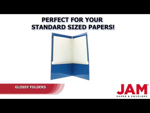 Glossy Blue 9 x 12 Standard Folders