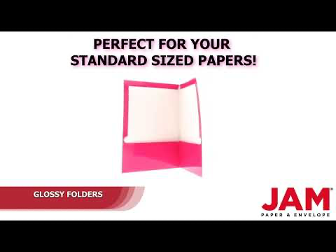 Glossy Hot Pink 9 x 12 Standard Folders
