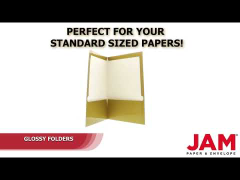 Glossy Gold 9 x 12 Standard Folders