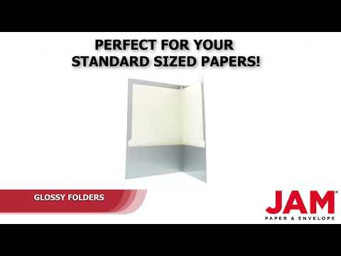 Glossy Silver 9 x 12 Standard Folders