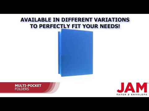 Blue 9 x 12 Plastic 6 Pocket Folders