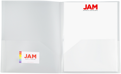 Clear 9 x 12 Plastic 6 Pocket Folders