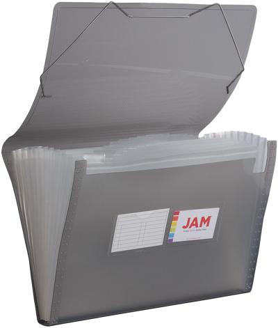 Smoke Gray Legal Size 13 Pocket Expanding Files (10 x 15)