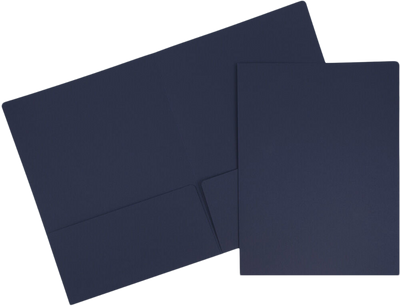 Navy Blue 9 x 12 Matte Folders