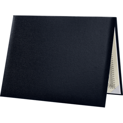 11 1/2 x 14 1/2 Landscape Padded Diploma Covers (Holds 11 x 14 Document) - Dark Blue
