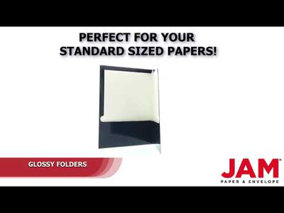 Glossy Navy Blue 9 x 12 Standard Folders