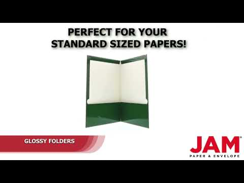 Glossy Green 9 x 12 Standard Folders