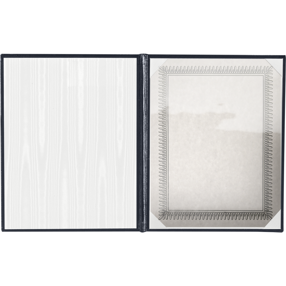 11 1/2 x 14 1/2 Landscape Padded Diploma Covers (Holds 11 x 14 Document) - Dark Blue