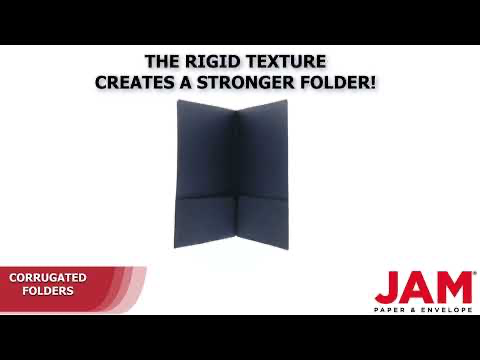 Navy Blue Corrugated Folders