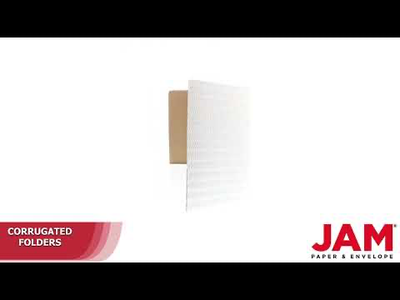White Corrugated Folders