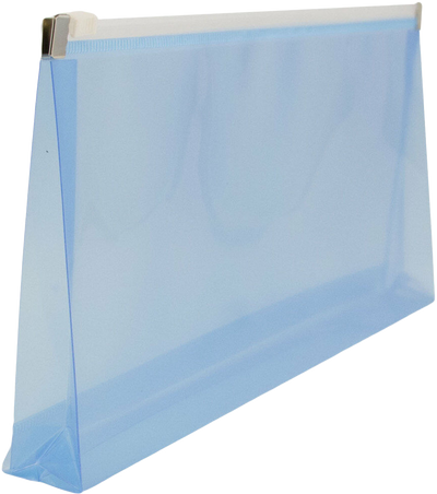 Blue #10 Business Plastic Envelopes with Zip Closure