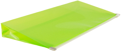 Lime Green #10 Business Plastic Envelopes (4 1/8 x 9 1/2) with Zip Closure