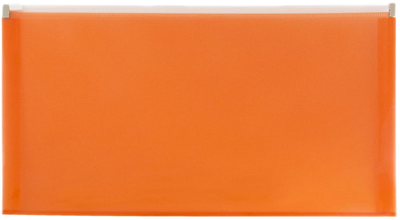 Bright Orange #10 Business Plastic Envelopes with Zip Closure