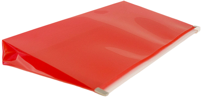 Red #10 Business Plastic Envelopes with Zip Closure