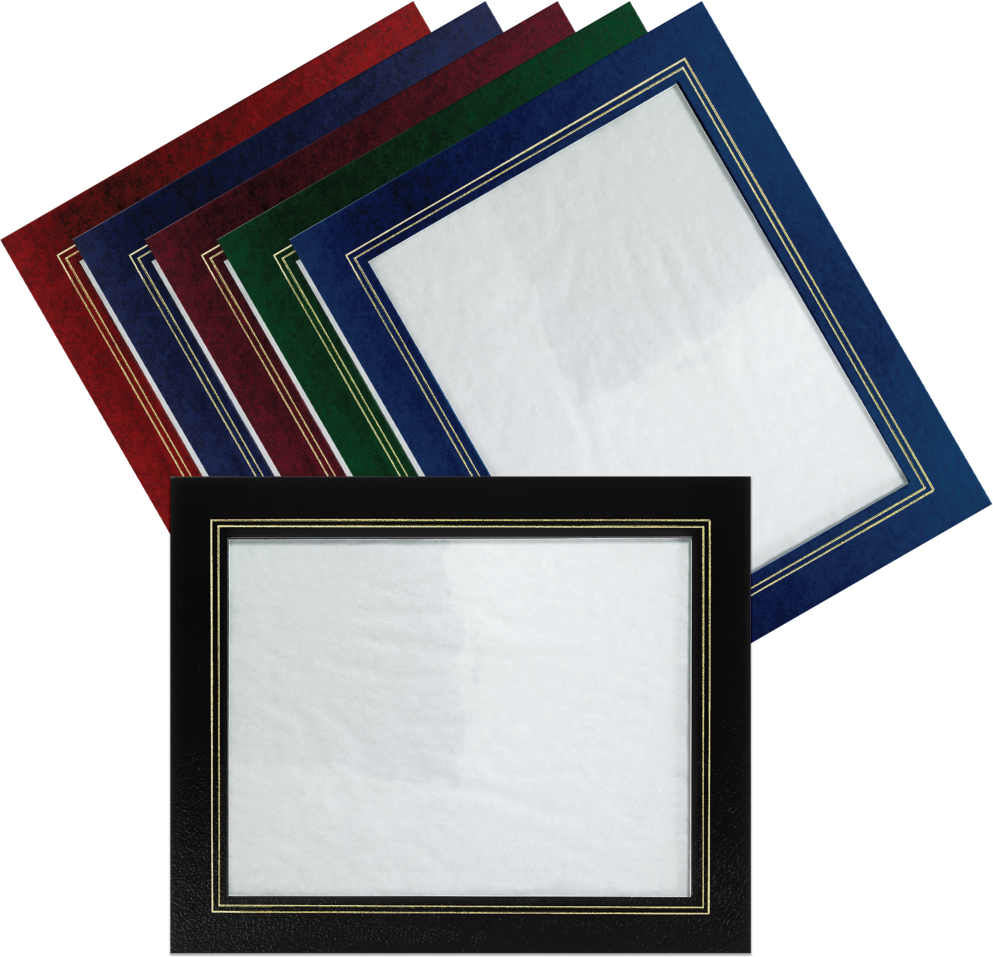 Red 10 3/4 x 13 Certificate Document Frame with Easel