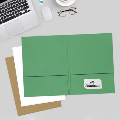 Holiday Green 9 x 12 Matte Folders