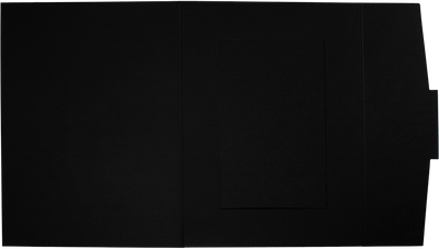 Black Linen 100lb 4 x 6 Fold-Over Easel Photo Holders