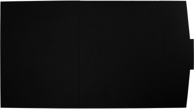 Black Linen 100lb 4 x 6 Fold-Over Easel Photo Holders