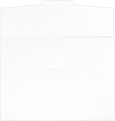 White Linen 100lb 4 x 6 Fold-Over Easel Photo Holders