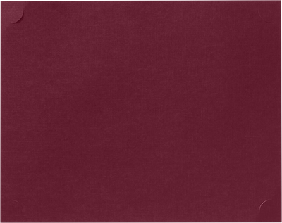 Burgundy Linen 100lb 9 1/2 x 12 Single Certificate Holders