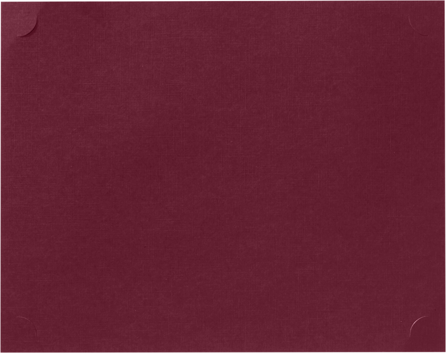 Burgundy Linen 100lb 9 1/2 x 12 Single Certificate Holders