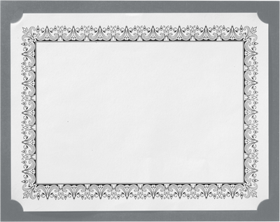 Sterling Grey Linen 100lb 9 1/2 x 12 Single Certificate Holders