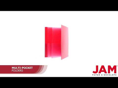 Red 9 x 12 High Pocket Plastic 6 High Pocket Folders