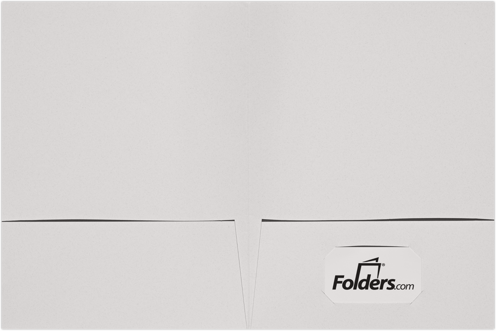 Natural White with Tax Return 9 x 12 Presentation Folders with Front Card Slits