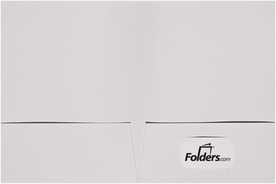 Natural White with Tax Return 9 x 12 Presentation Folders with Front Card Slits