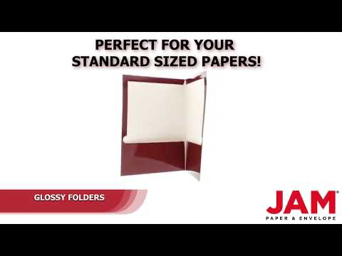 Glossy Red Maroon 9 x 12 Standard Folders