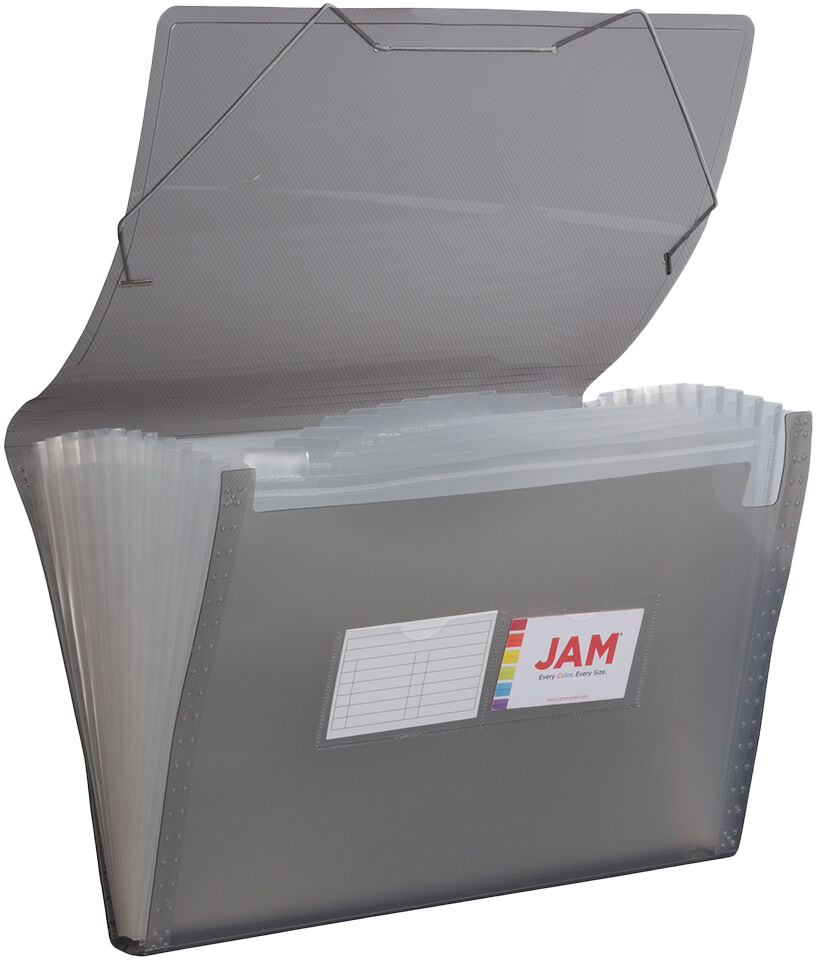 Smoke Gray Legal Size 13 Pocket Expanding Files (10 x 15)