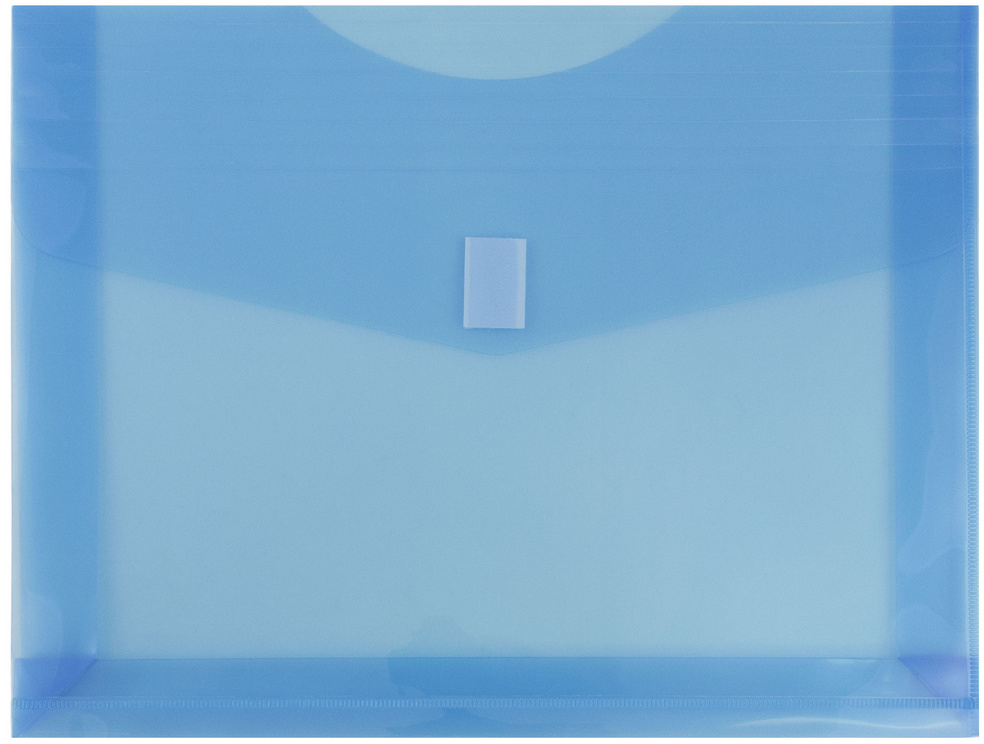 Assorted Letter Booklet with 2" Expansion Plastic Envelopes (9 3/4 x 13) with Hook and Loop Closure - 6 Pack