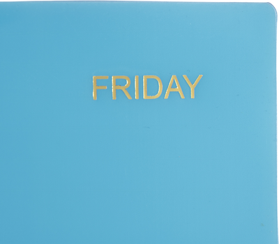 Assorted Days of the Week Plastic Sleeves - 5 Pack