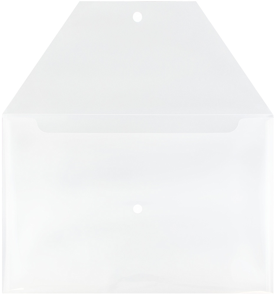 Clear Legal Booklet Plastic Envelopes (9 3/4 x 14 1/2) with Snap Closure